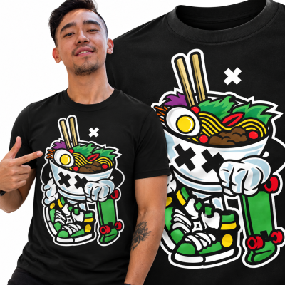 KOSZULKA ANIMOWANA  RAMEN STYLE